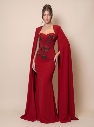 فستان سهرة كريب فاخر 176365