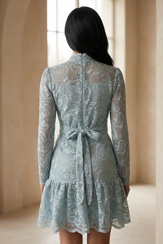 فستان ميدي دانتيل فاخر 469865