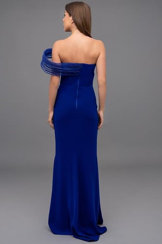 فستان كريب ضيق يبرز القوام 176309