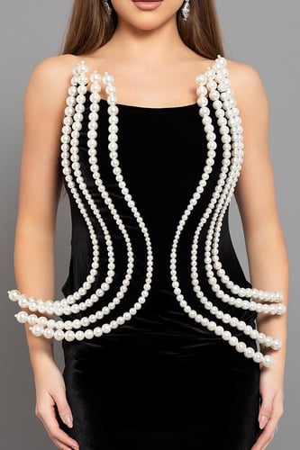 فستان مخمل أوف شولدرز 463508