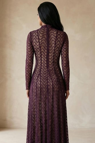 فستان طويل بأكمام طويلة 467539