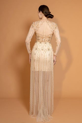 فستان سهرة فخم و أنيق من التول 445246