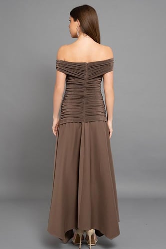 فستان ميدي أوف شولدرز 460370