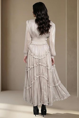 فستان شيفون لامع 469670