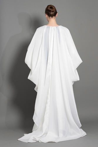 فستان كريب بأكمام طويله 176273