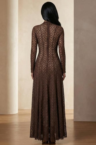 فستان طويل بأكمام طويلة 467539