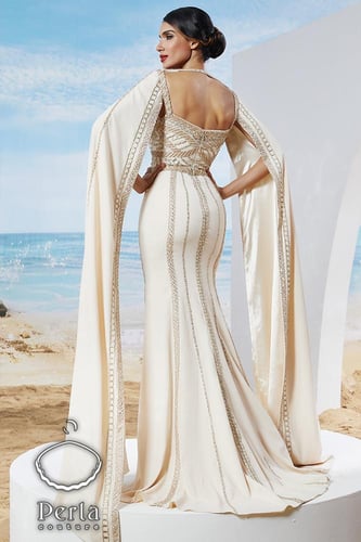 فستان فاخر من الساتان الثقيل 445226