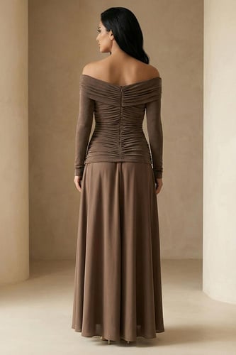 فستان ميدي بجيرسيه درابيه 463701