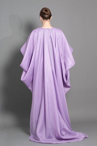 فستان كريب بأكمام طويله 176273