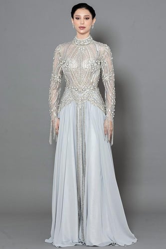 فستان سهرة تول 445174