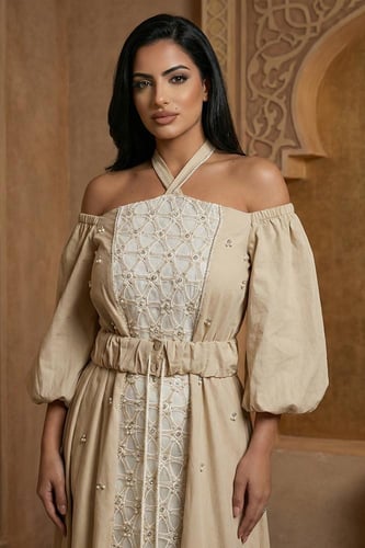 جلابية كريب بقصة مكشوفة 469657