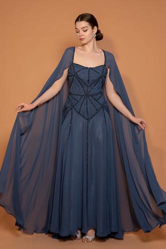 فستان شيفون بقصة فضفاضة 445225