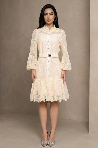 فستان ميدي دانتيل فاخر 469726