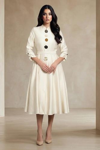 فستان ميدي ساتان حريري 469649