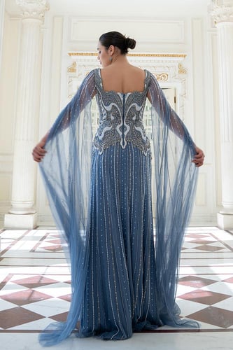 فستان سهرة ملكي فاخر 445242