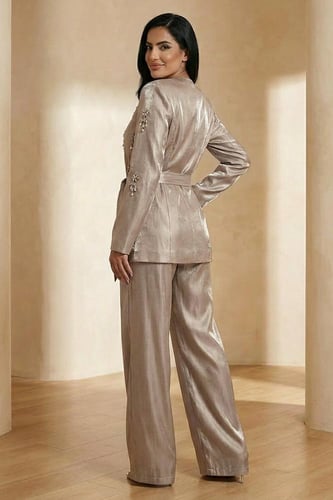 طقم من جاكيت مطرز بالكريستال 462528