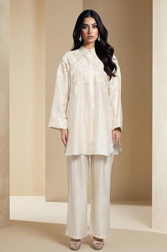 طقم كريب ببلوزة طويلة 469727