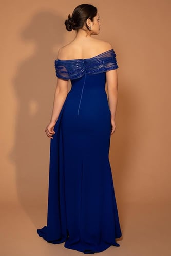 فستان كريب أوف شولدر 176312