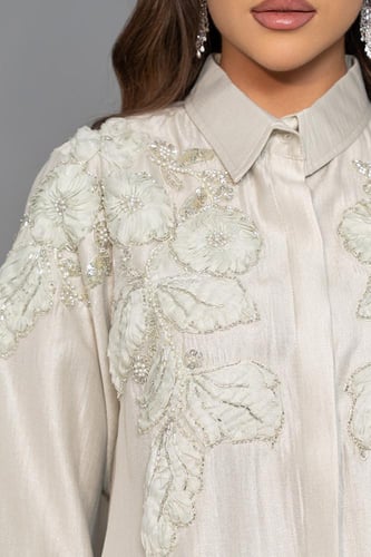 طقم كريب ببلوزة طويلة 469727