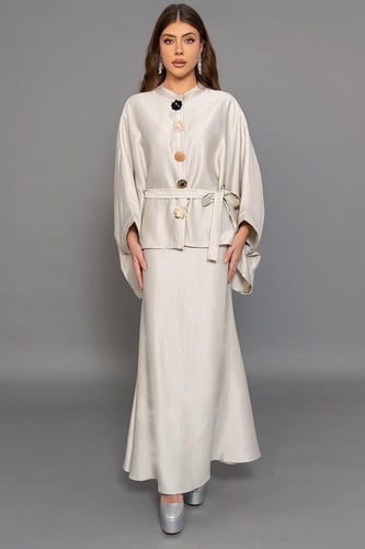 طقم ببلوزة واسعة وتنورة طويلة 469645