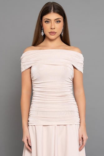 فستان ميدي أوف شولدرز 460370