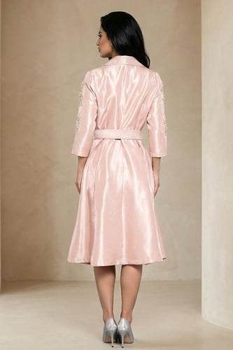 فستان ميدي ساتان فاخر 469219