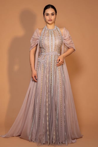 فستان سهرة فاخر بقصة هالتر 445239