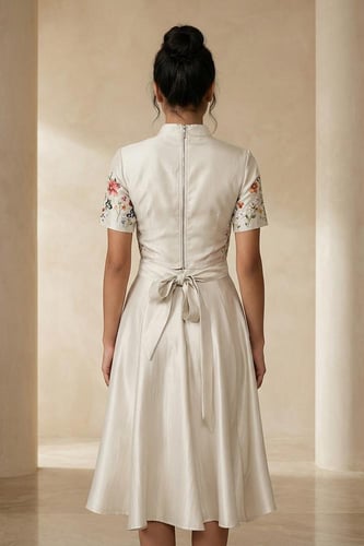 طقم كريب أنيق ببلوزة ناعمة 469506