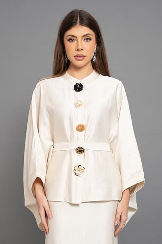 طقم ببلوزة واسعة وتنورة طويلة 469645