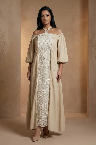 جلابية كريب بقصة مكشوفة 469657