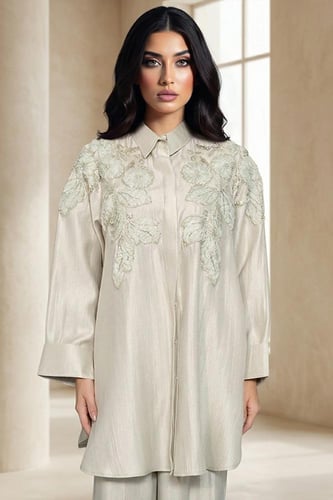 طقم كريب ببلوزة طويلة 469727