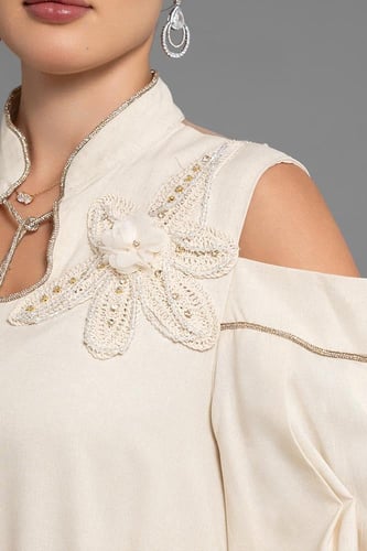 جلابية حرير بأكتاف مفتوحة 468203