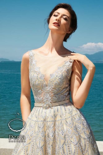 فستان سهرة موديل 445073