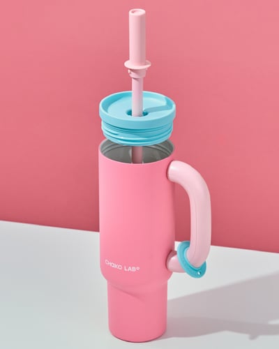 كوب بوان سيراميك - وردي