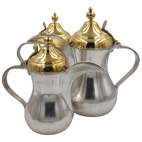 طقم دلة بغدادي لونين