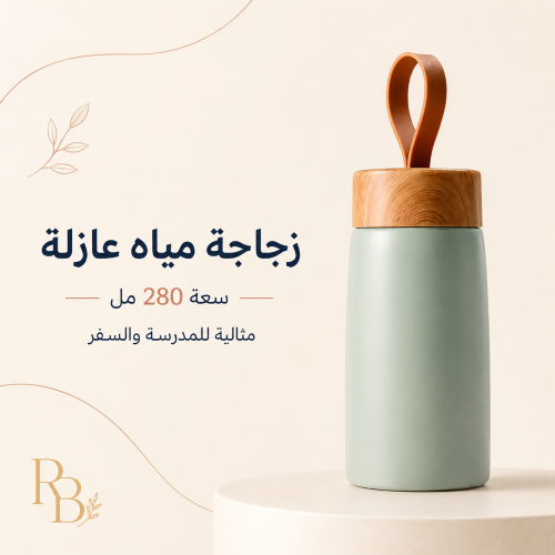 حافظة مياه حرارية أنيقة محمولة 280مل