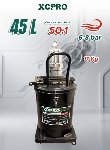 ماكينة تشحيم هواء XCPRO سعة 45 لتر – Air Grease In...