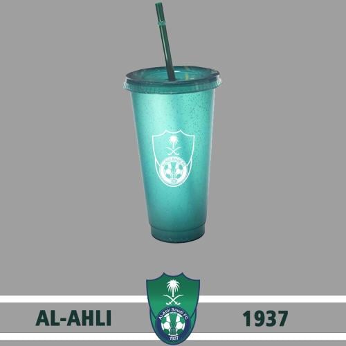 كوب ستار بكس بلاستيكي بشعار الأهلي
