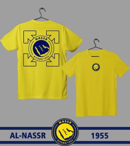 تيشيرت بتصميم شعار النصر اوف وايت