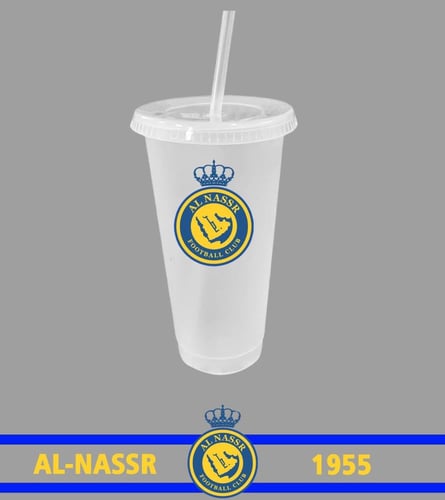 كوب ستار بكس بلاستيكي بشعار النصر