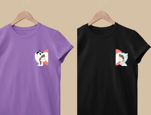 طقم كبلز (تيشرتين ، بلوفرين)