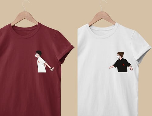 طقم كبلز (تيشرتين ، بلوفرين)