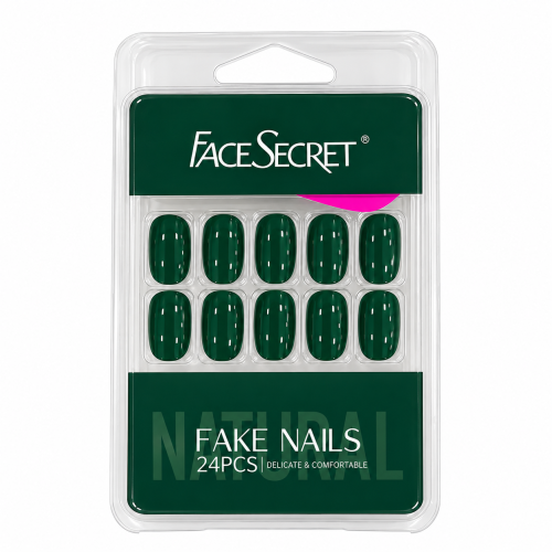 أظافر FaceSecret الصناعية تتميز بلونها الأخضر الدا...