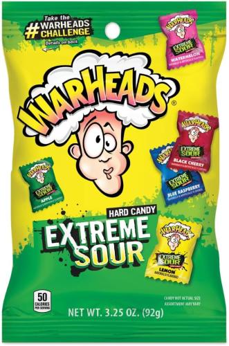 حلوى وورهيدز إكستريم ساور 92 جرام – Warheads Extre...