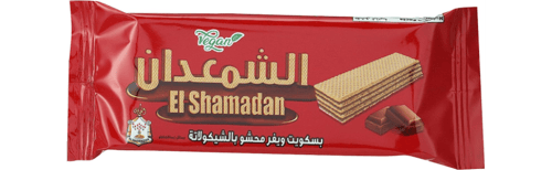 بسكويت ويفر محشو شوكولاتة من الشمعدان 12 حبة