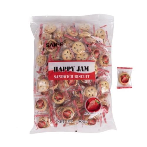 بسكويت ساندويتش هابي جام - فراولة - 500 جرام - مست...
