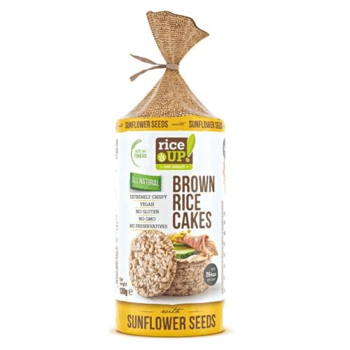 كعك الارز البني رايس اب خالي من الجلوتين مع بذور د...