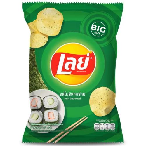 ليز تايلندي رقائق بطاطس نوري بالأعشاب البحرية نكهة...