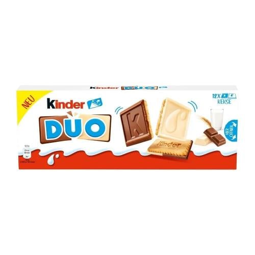 Kinder Duo Chocolate and Milk Biscuits 150g - كيند...