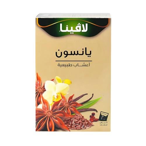 شاي اعشاب طبيعية من لافينا بنكهة يانسون، 20 كيس